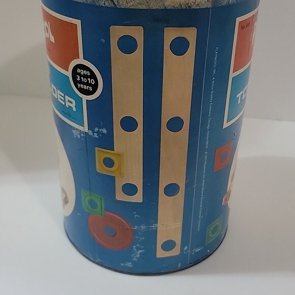 PLAYSKOOL Milton Bradley Vintage Wood Toy Builder Set - Picture 4 of 6